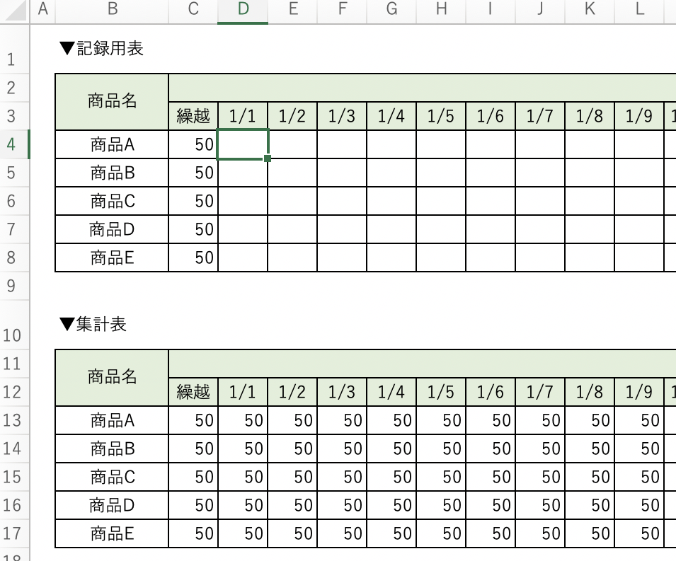 関数不要 エクセルで簡単な在庫管理表を作成する方法を解説 Musubuライブラリ